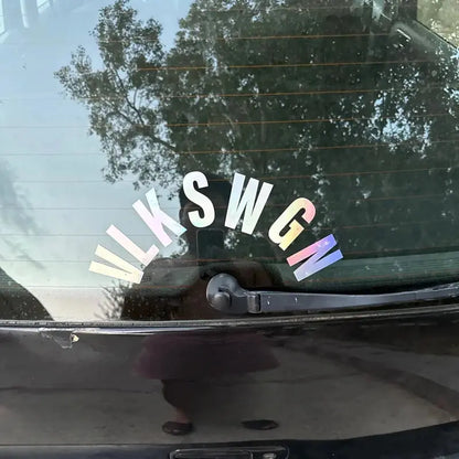 VLKSWGN Sticker | Volkswagen Golf ve Polo İçin Kavisli Cam Yazısı Sticker Master