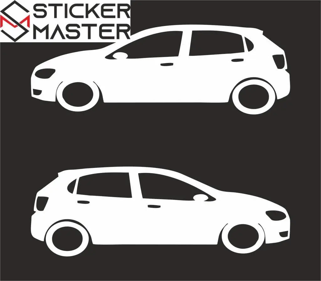 Sticker Master Vw Polo 6r Motor, Kask, Laptop, Araba, Oto Araç İçin Dayanıklı Etiket Decal