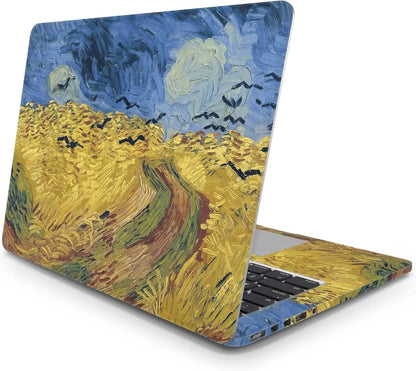 Sticker Master Van Gogh Wheatfield with Crows Evrensel Sticker Dizüstü Bilgisayar Vinil Sticker Decal 12" 13" 13.3" 14" 15" 15.4" 15.6 inç Dizüstü Bilgisayar Çıkartma Koruyucu Macbook Asus Acer Hp Lenovo Huawei Dell İçin - Sticker Master