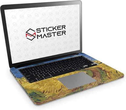 Sticker Master Van Gogh Wheatfield with Crows Evrensel Sticker Dizüstü Bilgisayar Vinil Sticker Decal 12" 13" 13.3" 14" 15" 15.4" 15.6 inç Dizüstü Bilgisayar Çıkartma Koruyucu Macbook Asus Acer Hp Lenovo Huawei Dell İçin - Sticker Master