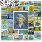Van Gogh Sticker Seti | Yıldızlı Gece ve Ayçiçekleri Sanat Eserleri Paketi