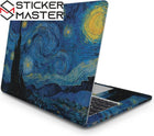 Van Gogh Yıldızlı Gece Laptop Sticker Sanatsal Set | Sticker Master