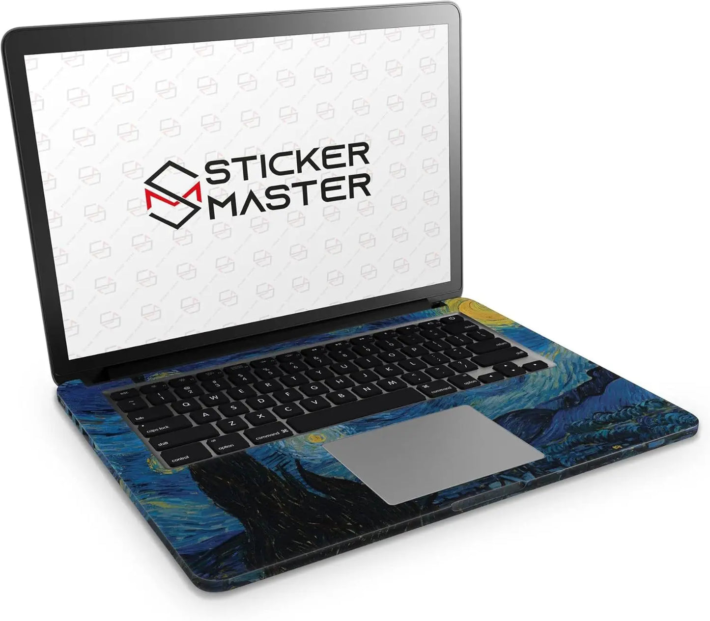 Sticker Master Van Gogh Starry Night Evrensel Sticker Dizüstü Bilgisayar Vinil Sticker Decal 12" 13" 13.3" 14" 15" 15.4" 15.6 inç Dizüstü Bilgisayar Çıkartma Koruyucu Macbook Asus Acer Hp Lenovo Huawei Dell İçin - Sticker Master