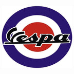 Sticker Master Vespa 2 Motor, Kask, Laptop, Araba, Oto Araç İçin Dayanıklı Etiket Decal 15 Cm