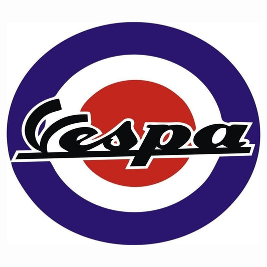 Sticker Master Vespa 2 Motor, Kask, Laptop, Araba, Oto Araç İçin Dayanıklı Etiket Decal 15 Cm