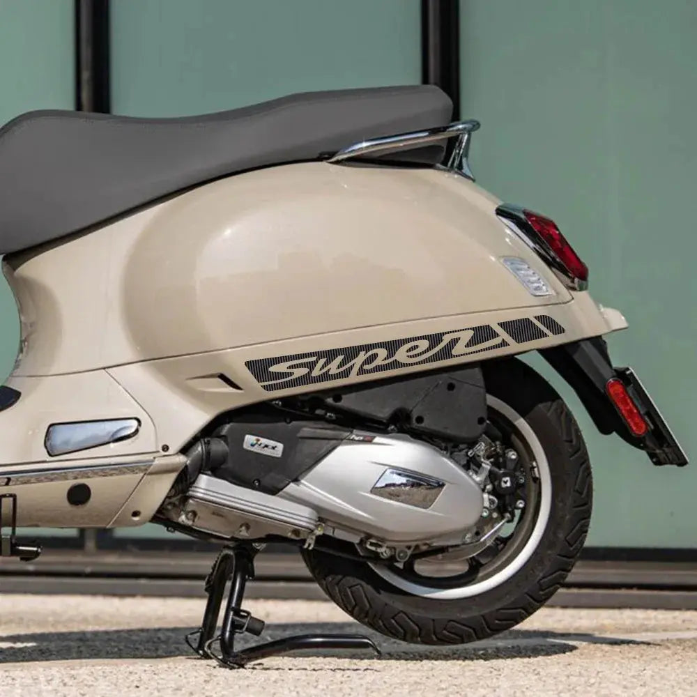 Vespa GTS Super Sticker | GTS ve GTV 250/300 Sport Yan Grenaj Yazısı Sticker Master