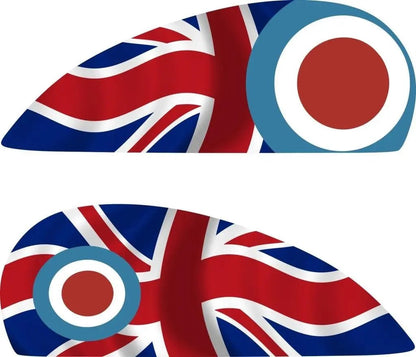 Sticker Master Vespa İngiltere Bayrağı Motor, Kask, Laptop, Araba, Oto Araç İçin Dayanıklı Etiket Decal
