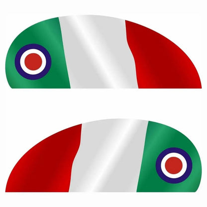 Vespa İtalyan Bayrağı Yan Kaporta Sticker | Sticker Master