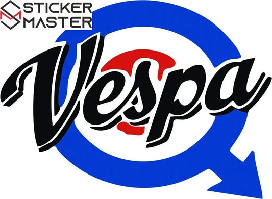 Sticker Master Vespa Sign Motor, Kask, Laptop, Araba, Oto Araç İçin Dayanıklı Etiket Decal 15 Cm
