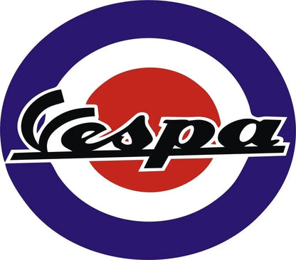 Sticker Master Vespa 2 Motor, Kask, Laptop, Araba, Oto Araç İçin Dayanıklı Etiket Decal 15 Cm