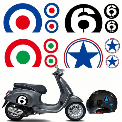 Vespa Sticker Modelleri | GTS, Sprint ve Primavera Uyumlu İtalyan Mod ve Yıldız Decal 125 150 200 250 300 Sticker Master