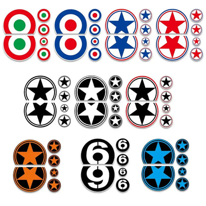 Vespa Sticker Modelleri | GTS, Sprint ve Primavera Uyumlu İtalyan Mod ve Yıldız Decal 125 150 200 250 300 Sticker Master