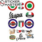 Vespa Sticker Seti Retro İtalya & Mod Karma | Sticker Master
