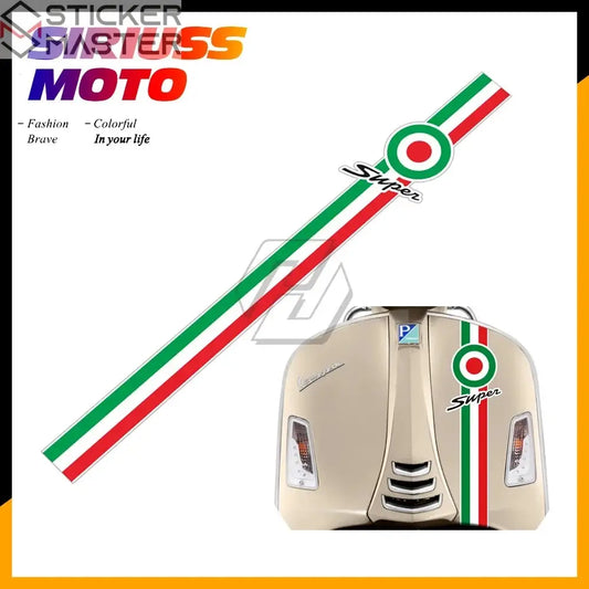 Vespa Sticker | GTS Super Sport Ön Kravat Şerit Decal (65 cm) Sticker Master