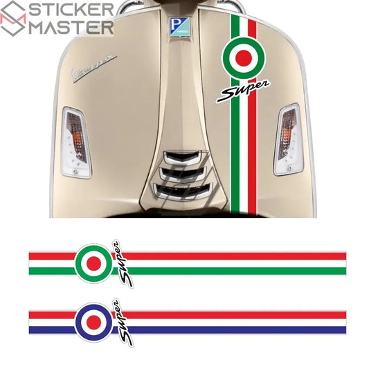 Vespa Sticker | GTS Super Sport Ön Kravat Şerit Decal (65 cm) Sticker Master