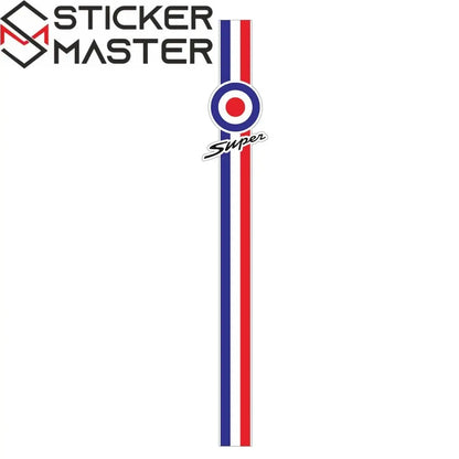 Vespa Sticker | GTS Super Sport Ön Kravat Şerit Decal (65 cm) Sticker Master