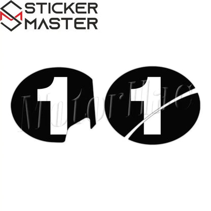 Vespa Sei Giorni yarış numarası sticker seti 2 adet