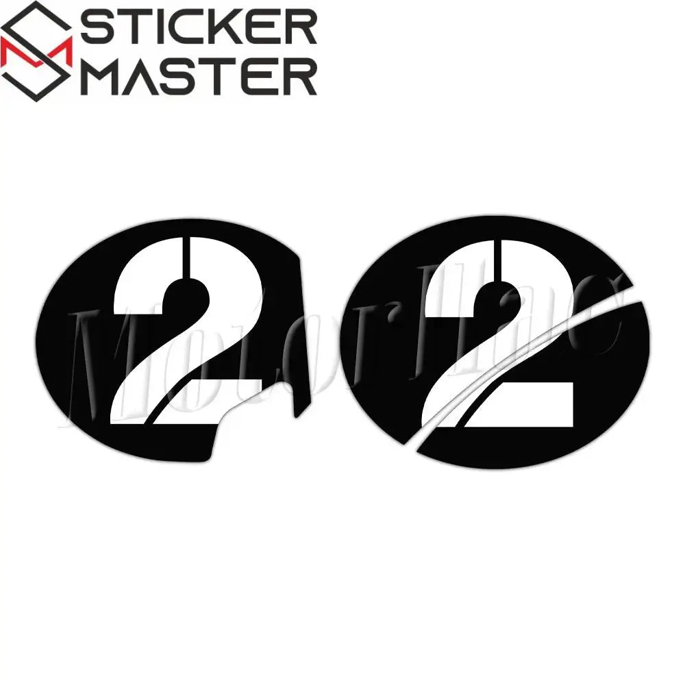 Vespa Sei Giorni yarış numarası sticker seti 2 adet