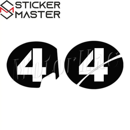 Vespa Sei Giorni yarış numarası sticker seti 2 adet