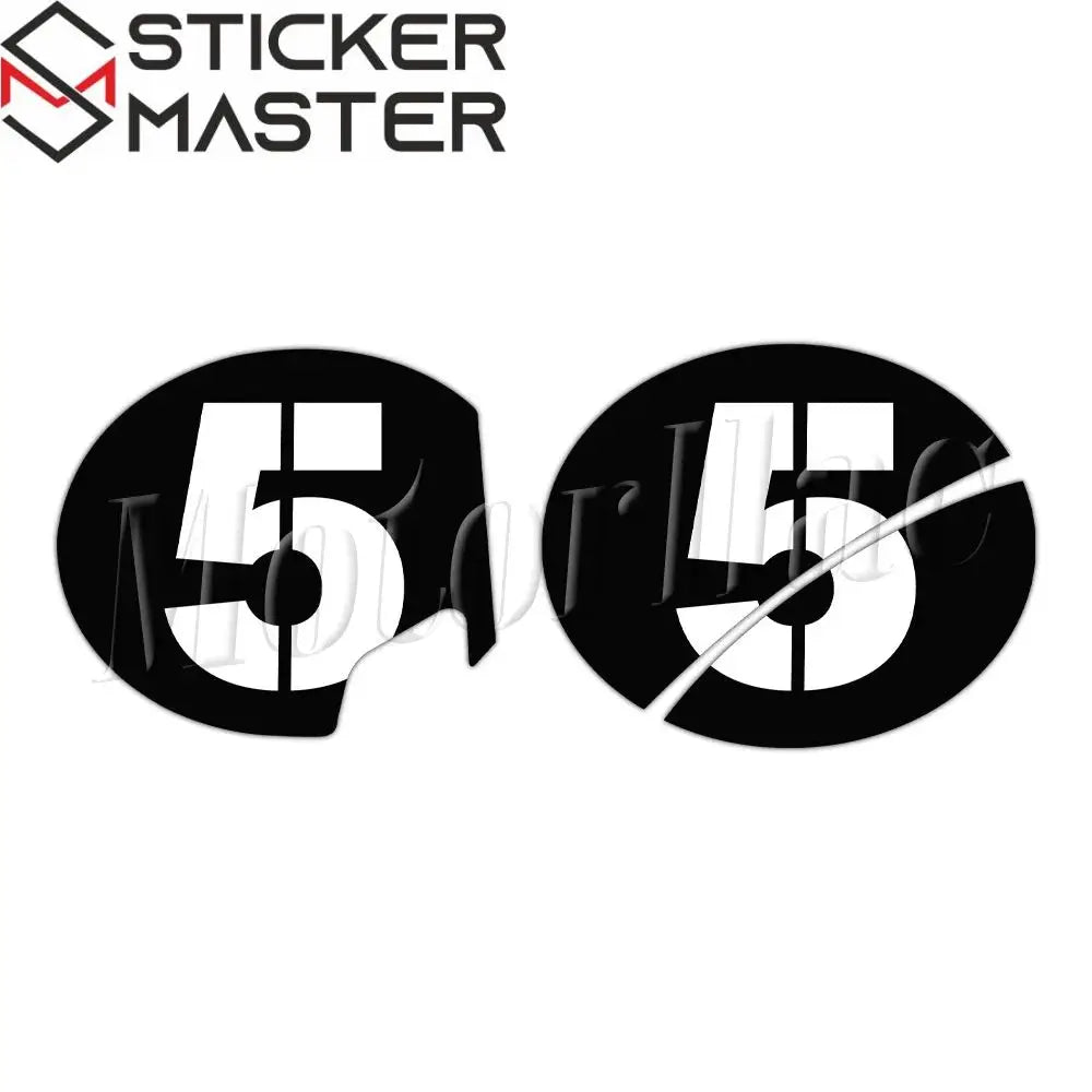 Vespa Sei Giorni yarış numarası sticker seti 2 adet