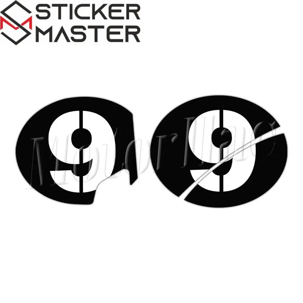 Vespa GTS GTV uyumlu Sei Giorni ön arka numara sticker seti