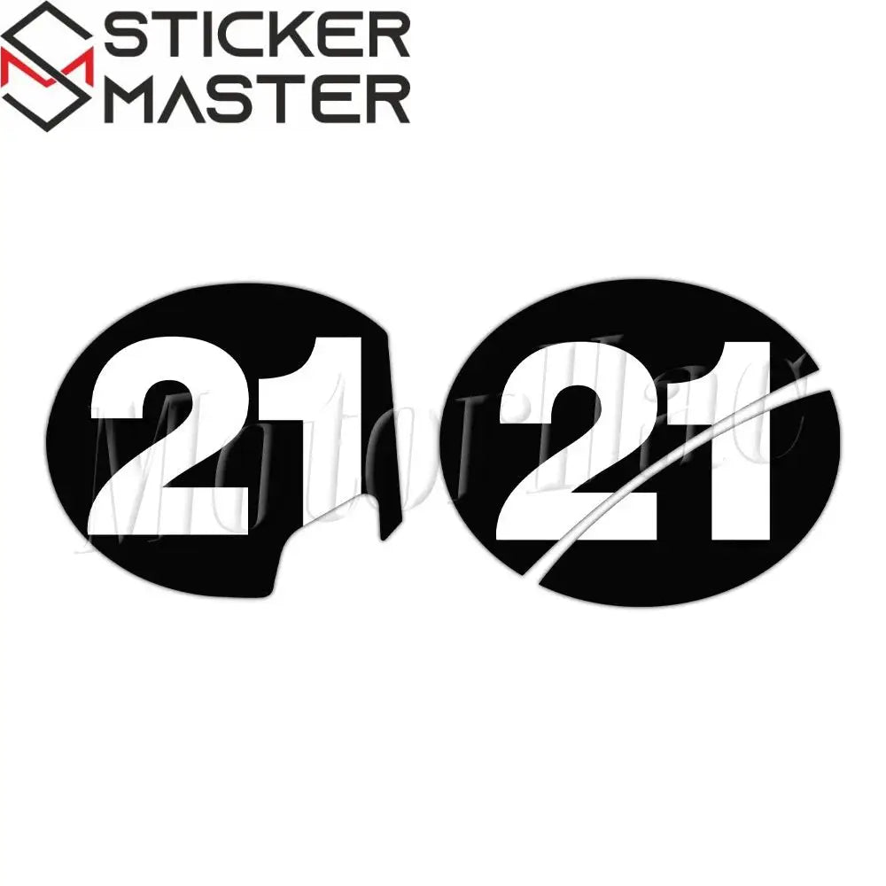 Vespa GTS GTV uyumlu Sei Giorni ön arka numara sticker seti