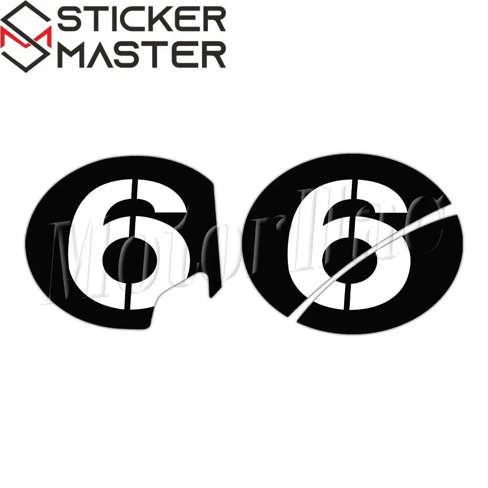 Vespa Sei Giorni yarış numarası sticker seti 2 adet