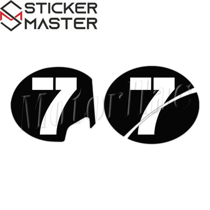 Vespa Sei Giorni yarış numarası sticker seti 2 adet