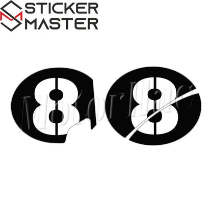 Vespa Sei Giorni yarış numarası sticker seti 2 adet