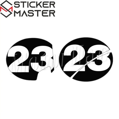 Vespa Sei Giorni yarış numarası sticker seti 2 adet