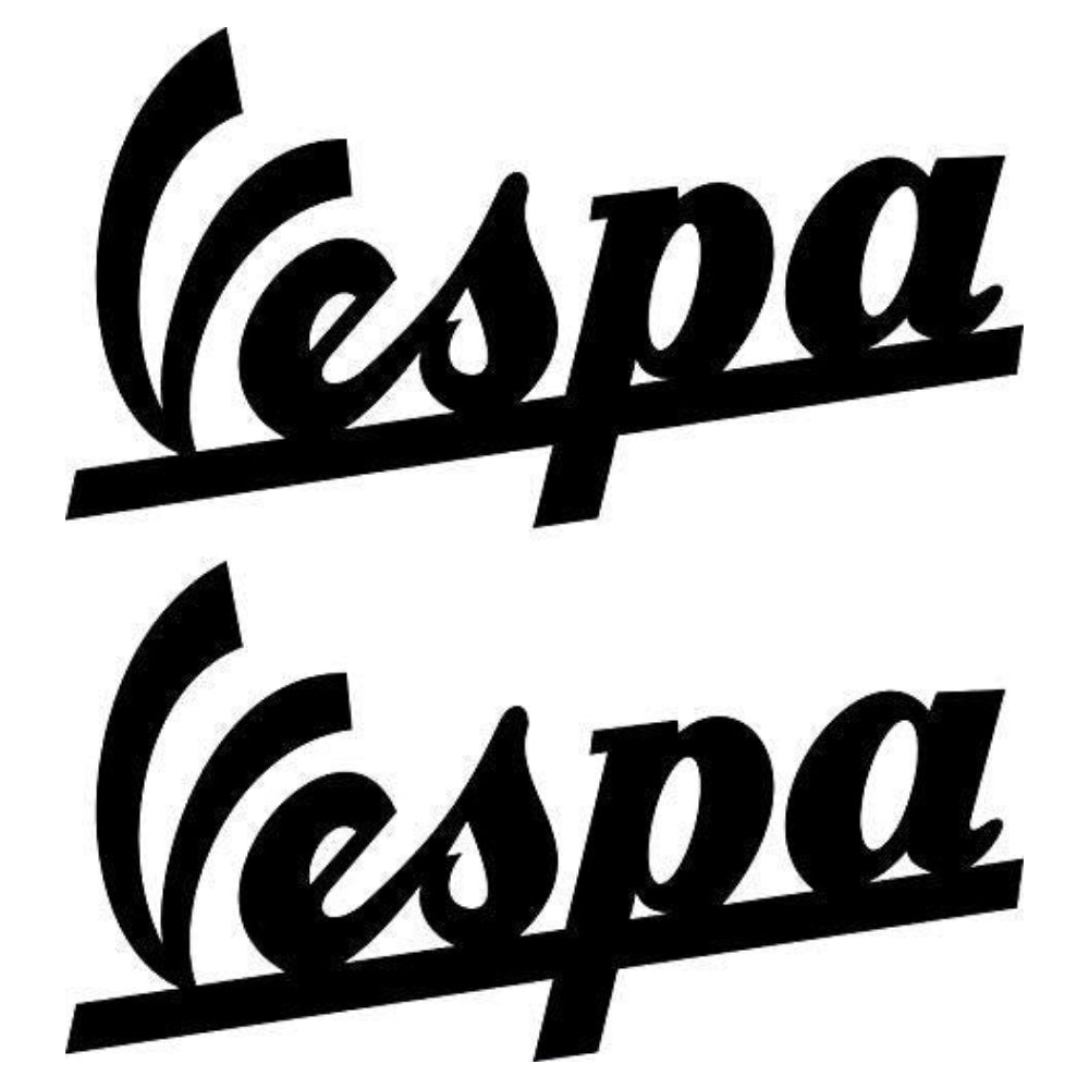 Sticker Master Vespa Side Panel Sticker Set, Durable Decal for Motorcycles, Helmets, Laptops, Cars, and Vehicles, 20x11 cm - 2 Pieces