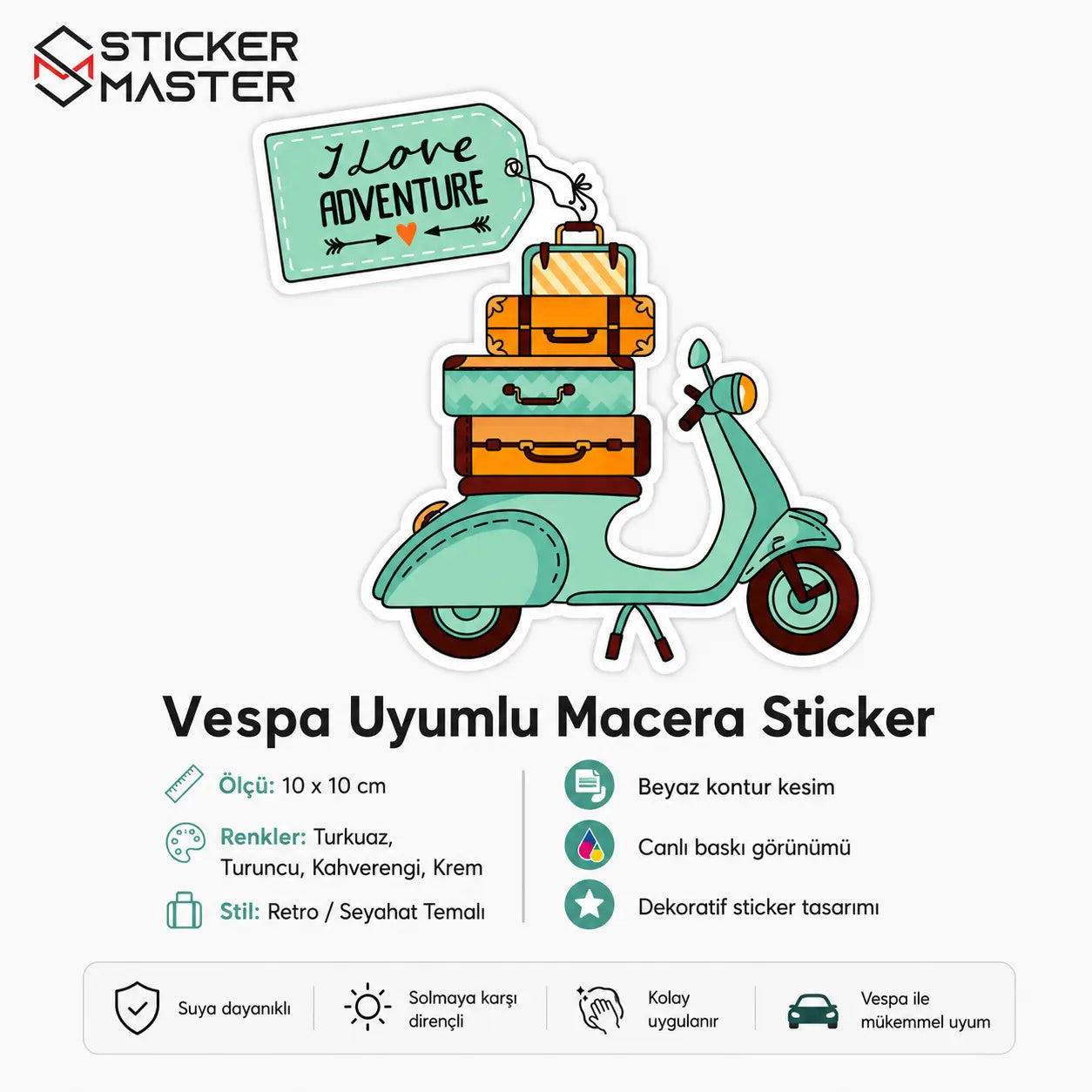 Vespa Uyumlu Macera Sticker_02