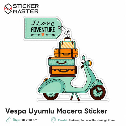 Vespa Uyumlu Macera Sticker_03