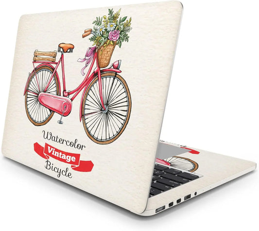 Sticker Master Vintage Bicycle Evrensel Sticker Dizüstü Bilgisayar Vinil Sticker Decal 12" 13" 13.3" 14" 15" 15.4" 15.6 inç Dizüstü Bilgisayar Çıkartma Koruyucu Macbook Asus Acer Hp Lenovo Huawei Dell İçin - Sticker Master