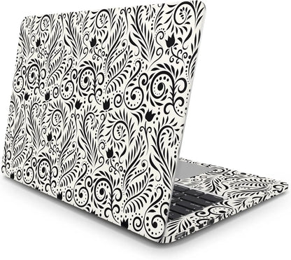 Sticker Master Vintage Ornamental Evrensel Sticker Dizüstü Bilgisayar Vinil Sticker Decal 12" 13" 13.3" 14" 15" 15.4" 15.6 inç Dizüstü Bilgisayar Çıkartma Koruyucu Macbook Asus Acer Hp Lenovo Huawei Dell İçin - Sticker Master
