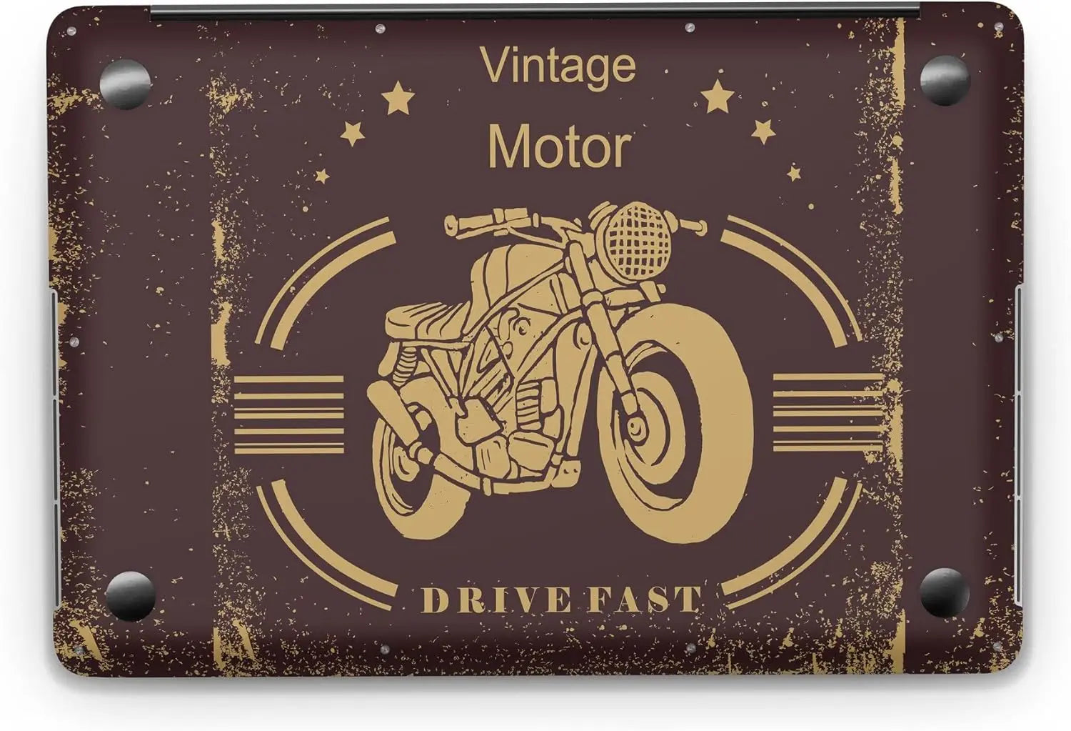Sticker Master Vintage Motor Evrensel Sticker Dizüstü Bilgisayar Vinil Sticker Decal 12" 13" 13.3" 14" 15" 15.4" 15.6 inç Dizüstü Bilgisayar Çıkartma Koruyucu Macbook Asus Acer Hp Lenovo Huawei Dell İçin - Sticker Master