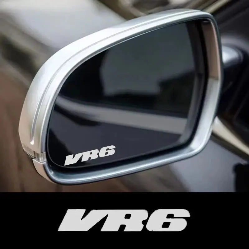 Volkswagen VR6 Yan Ayna Sticker Seti (2 Adet) | Golf / Passat Uyumlu - Sticker Master