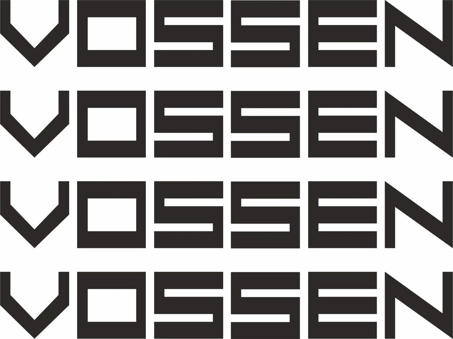 Sticker Master Vossen Jant Motor, Kask, Laptop, Araba, Oto Araç İçin Dayanıklı Etiket Decal