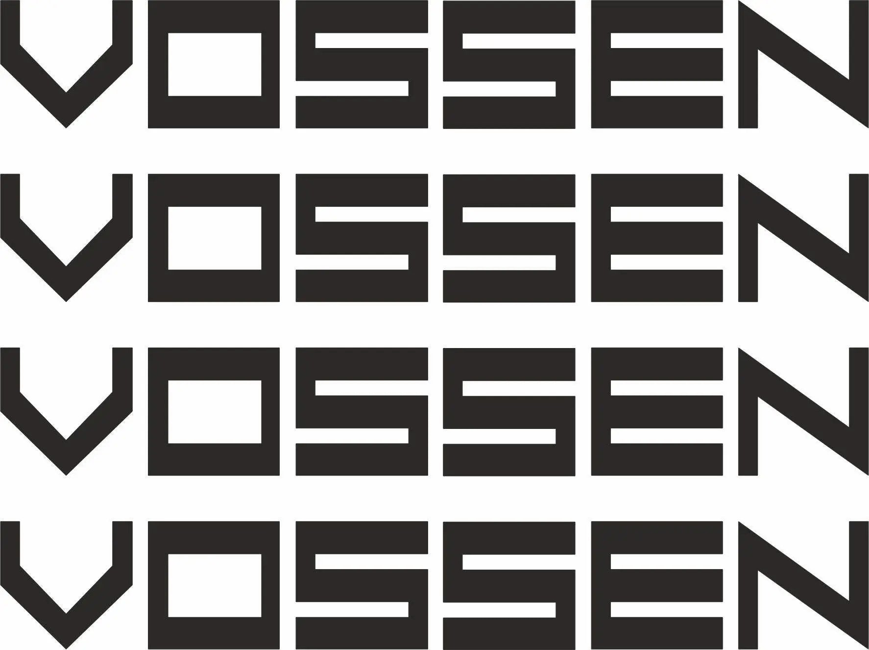 Sticker Master Vossen Jant Motor, Kask, Laptop, Araba, Oto Araç İçin Dayanıklı Etiket Decal