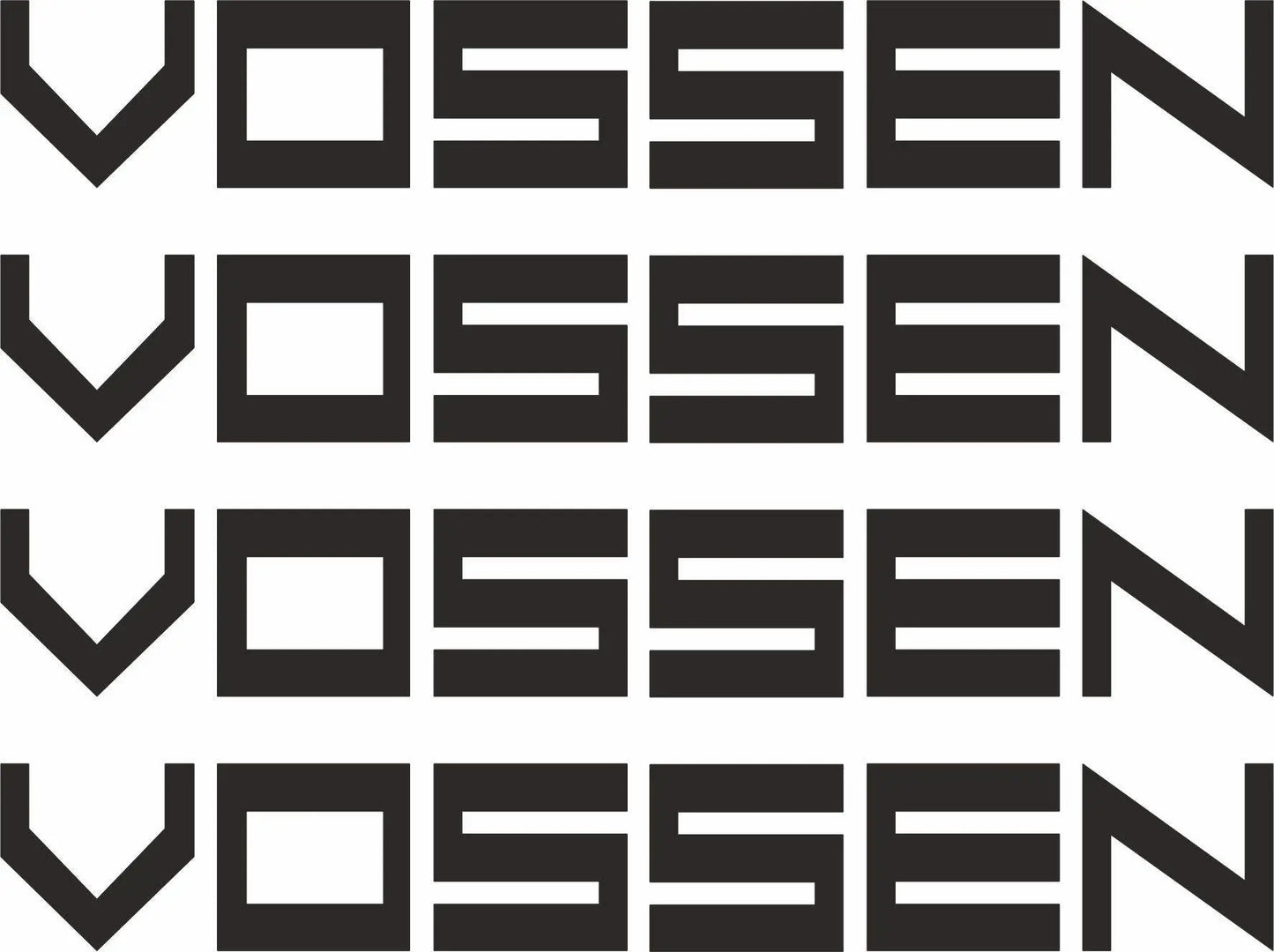 Sticker Master Vossen Jant Motor, Kask, Laptop, Araba, Oto Araç İçin Dayanıklı Etiket Decal