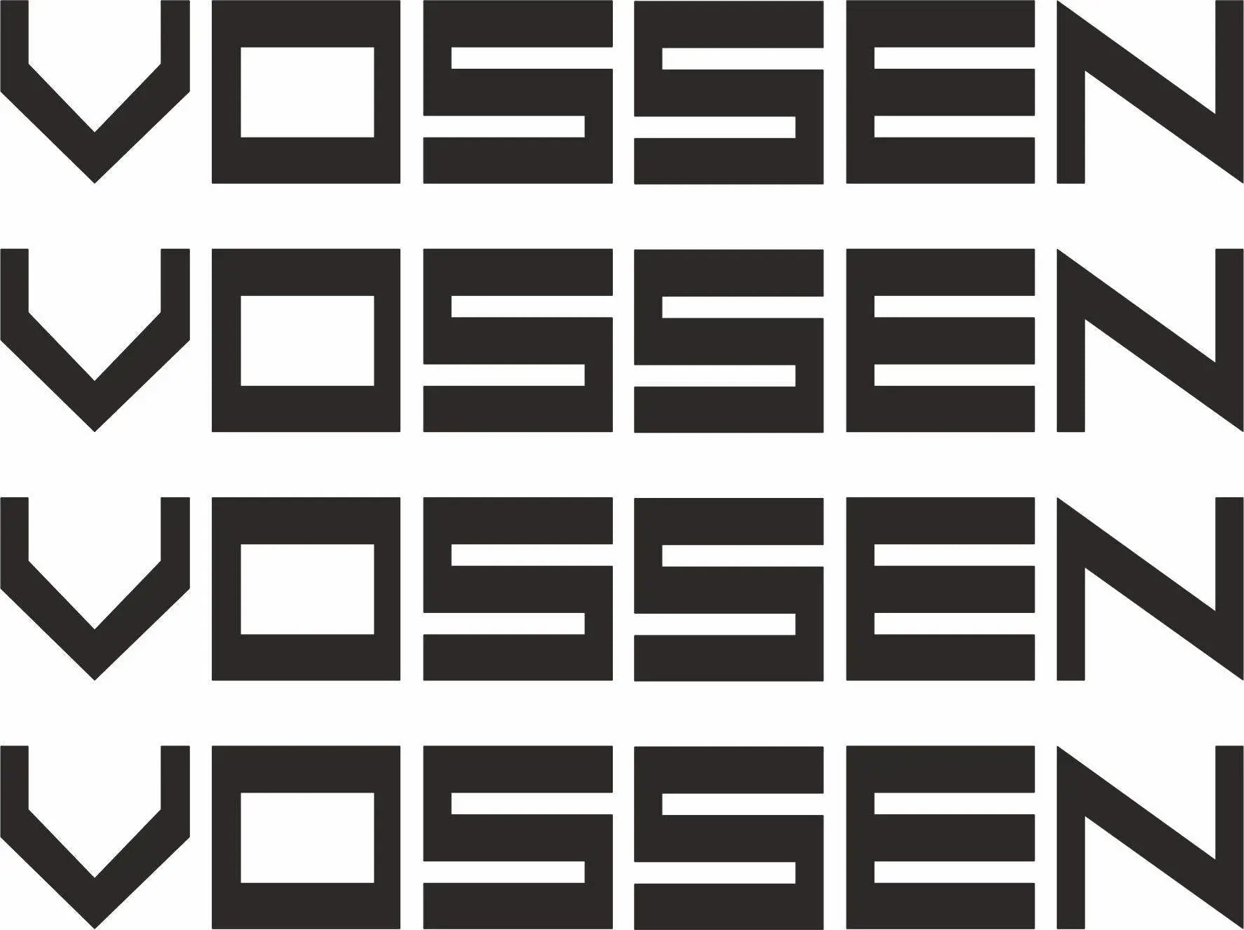 Sticker Master Vossen Jant Motor, Kask, Laptop, Araba, Oto Araç İçin Dayanıklı Etiket Decal