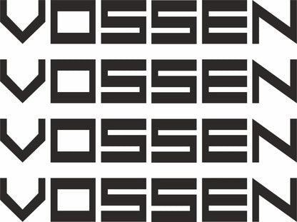 Sticker Master Vossen Jant Motor, Kask, Laptop, Araba, Oto Araç İçin Dayanıklı Etiket Decal