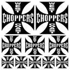 Sticker Master West Coast Choppers Sponsor Set Oto Motor Araba Sticker