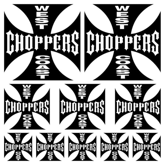 Sticker Master West Coast Choppers Sponsor Set Oto Motor Araba Sticker