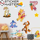Winnie the Pooh Sticker Seti | Pooh, Tigger ve Piglet Duvar Dekoru