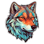 Wolf Kurt Sticker Renkli | Sticker Master