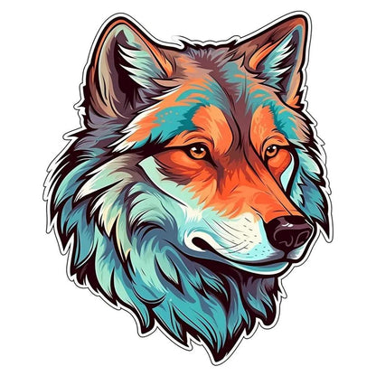 Wolf Kurt Sticker Renkli | Sticker Master