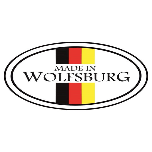 Sticker Master Made in Wolfsburg Sticker – 15 cm Alman Üretimi Oval Etiket