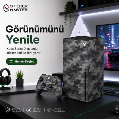 Xbox Series X Console Uyumlu Konsol Sticker Seti