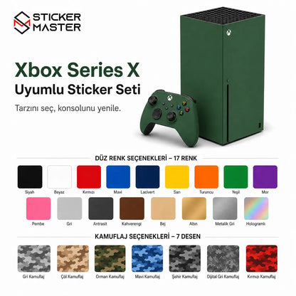 Xbox Series X Console Uyumlu Konsol Sticker Seti detay